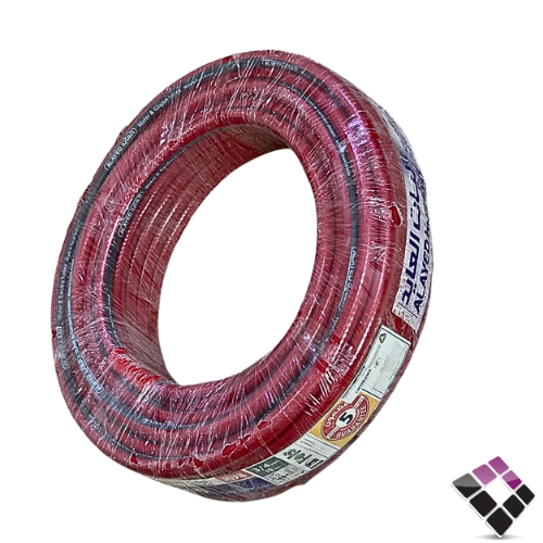 لي مصنع العايد بخيط لون أحمر برأس نحاس طول 40 متر 3/4"