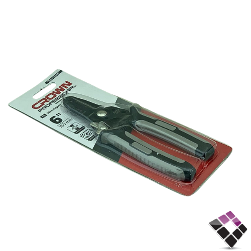 مقص كيبل مع قشارة كراون CROWN صينى يد ربل مقاس6" رقم 1490003