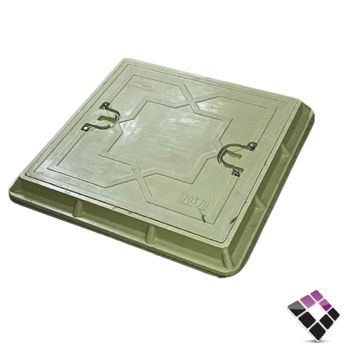 غطاء فيبر لون بيج ثقيل مع شبك حماية Stamina صيني المقاس مع الحلق 70×70