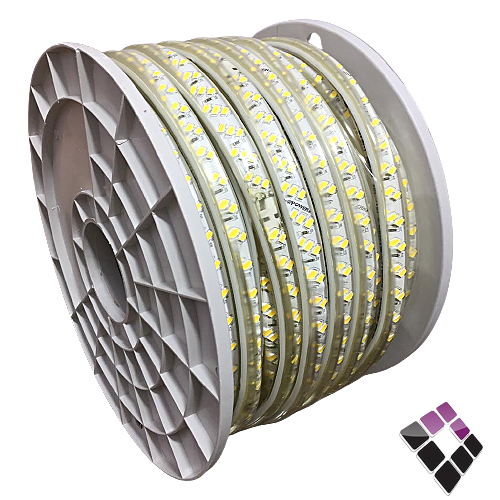 لفة لي زينة LED  ليد 180 لمبة بالمتر 9 وات 15 ملم 3 خط إضاءة 3D لون 3000Kأصفر NEW POWER صيني 860LM رقم 107115