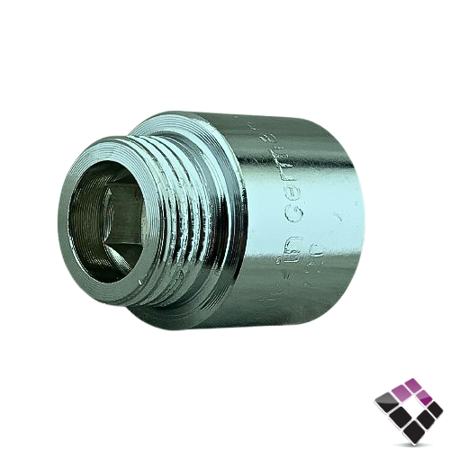 جلبة ذكر استيل مطلي كروم LOMAN الماني 20ملى×1/2"