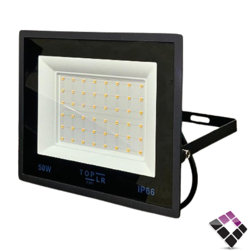 كشاف كوبس فلود LED خارجي TOPLR نقاط SMD موديل ابل إضاءة 3000K أصفر سطوع عالي 6000 لومن50W