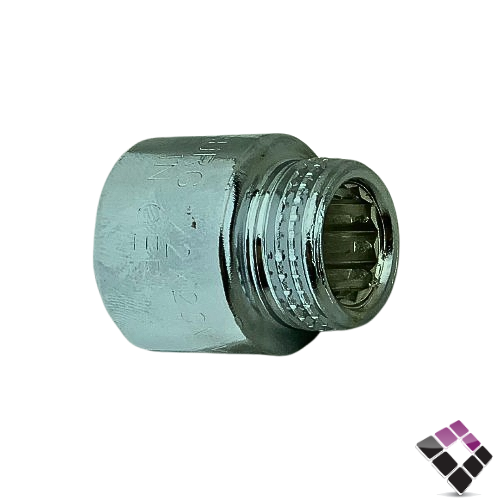 جلبة ذكر كروم HAMBURG الماني 20 ملم ×1/2"