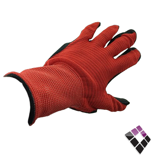 كفوف MR- ROYAL MILLER قطن لون أحمر + مبطن ربل أسود ثقيل برتقالي