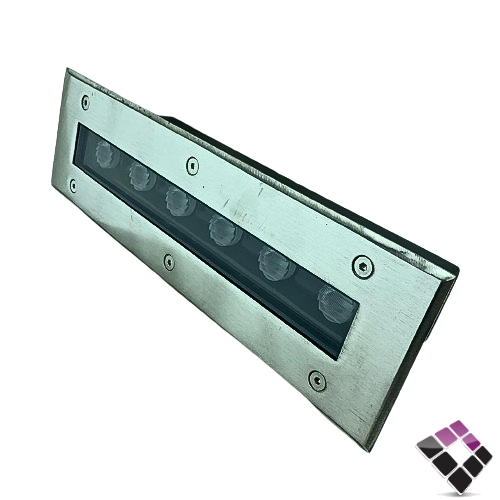 جرم كشاف LED خارجي دفن أرضي معزول ضد الماء مستطيل HAINZO عدسة عيون اضاءة أصفر 30CM × 6W رقم GH-2807