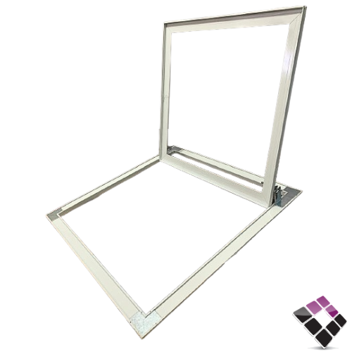 غطاء فتحة صيانة الومنيوم ثقيل بدون جبس ربيتال 60×60