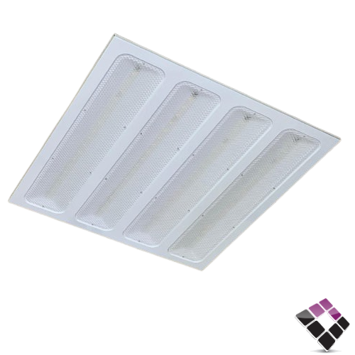 بلاطة نجف LED ديكور سقف مستعار بنل BELUX صيني 4 شرائح 60×60 اضاءة 7000K ابيض 96W