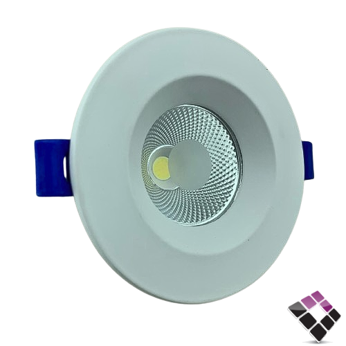 كشاف LED سبوت لايت ثابت 2"× 7 سم LUXIFY صيني كوب عدسة COB إضاءة 6500K أبيض 7W