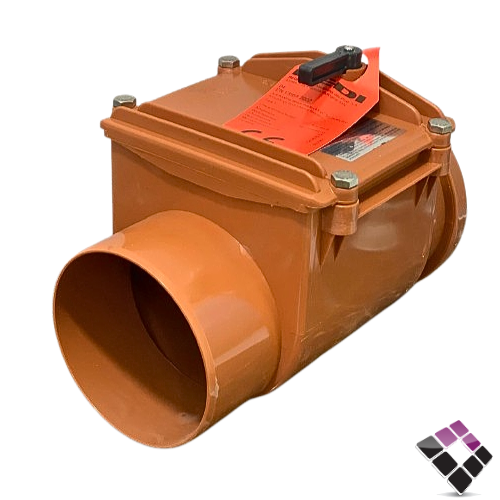 رداد نائم ابو باب بلاستك إيطالي أحمر بمحبس 4"×110 ايطلي REDI