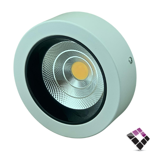 كشاف خارجي LED لطش مانع توهج جرم أبيض / أسود عدسة كوب COB إضاءة 4000k كريمي TOPLR صيني 14 سم 15W