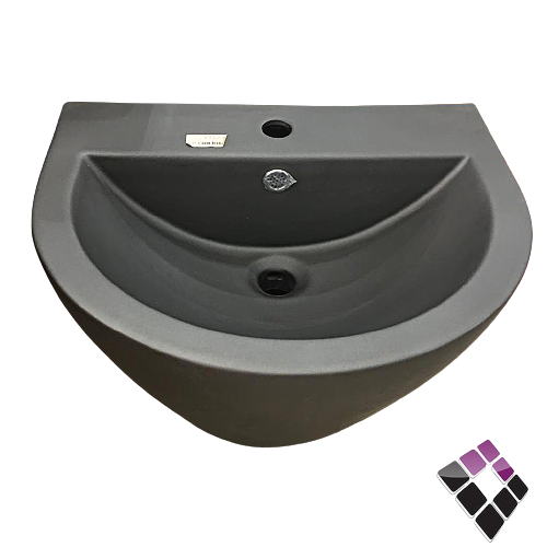 مغسلة معلقة STAMINA صيني لون رمادي GREY بيضاوية رقم WB-052