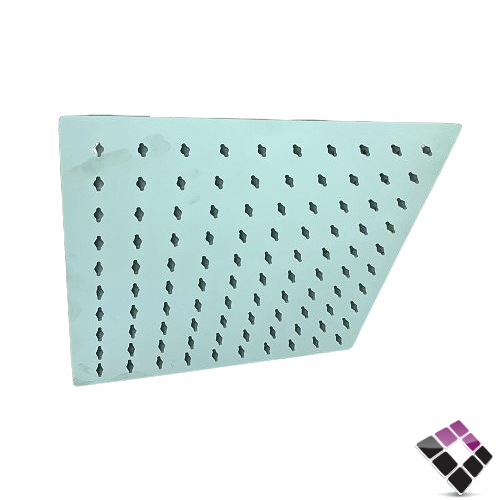 طاسة دش مطري MARTI اسباني مربعة استل SUS316 مطلي كروم + فتحات ربل 25×25