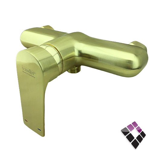 خلاط شطاف اتمتك SCHMIDT/iMATRIX الماني مسكة مربعة لون ذهبي.