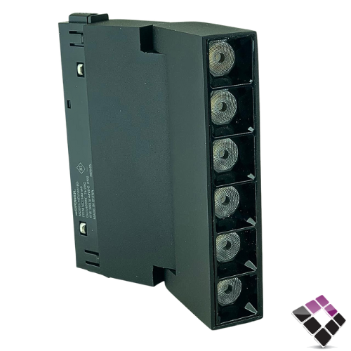 لينير مستطيل مجرى مغناطيس مجنتك موديل عيون متحرك NEW POWER جرم لون أسود 11CM إضاءة 4000 كريمي 6W رقم 103185