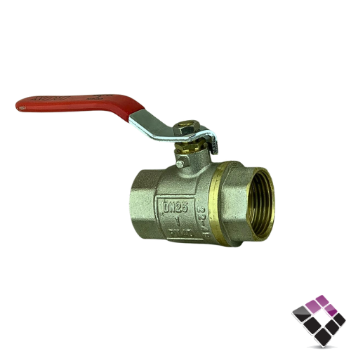 حنفية سنة نحاس RUX انجليزي يد سكين أحمر 1" رقم RXBBV001