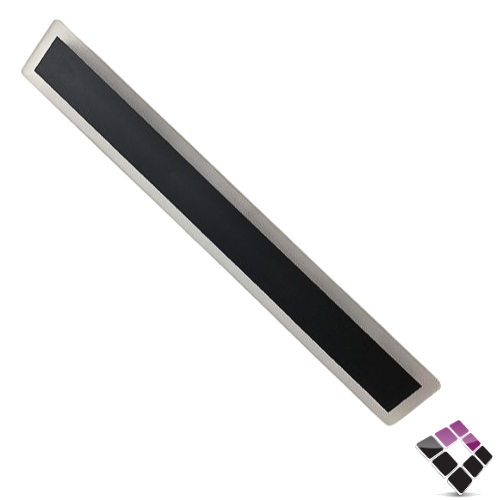 أبلك مسطرة LED جدار لطش خارجي IP65 ديكور NEW POWER جرم المنيوم أسود 60CM إضاءة أصفر 15W رقم 108040