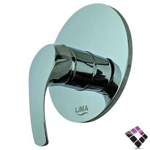 وجه غطاء خلاط مخفي LIMA صيني أصلي 1 خط مخرجين للماء لون كروم موديل قروهي يورو سمارت رقم GH-0121-C