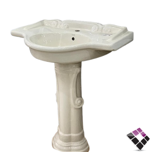 مغسلة هندي حوض+عمود مزخرف بيج استار STERLING **