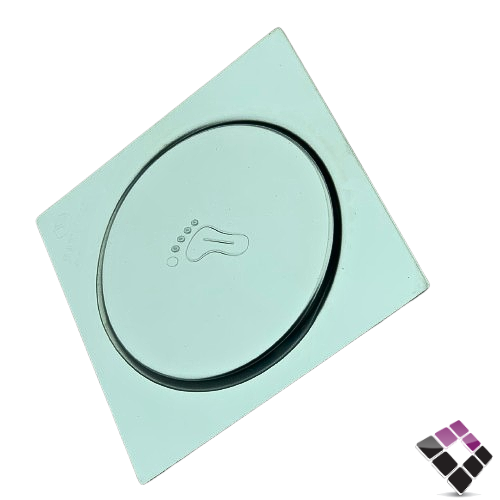 صفاية ضغط قدم استيل SS304 لون كروم BATHROY  ايطالي مقاس 10×10 رقم 67020