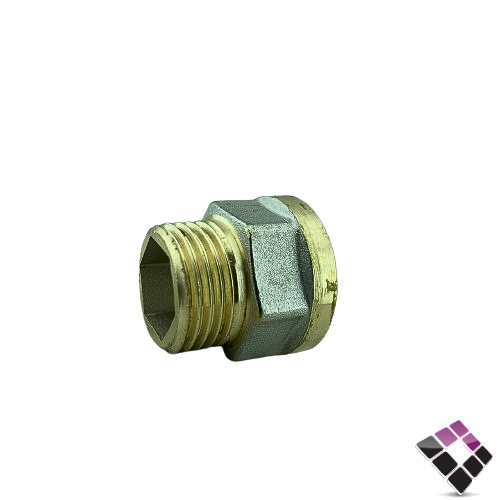 جلبة ذكر سنة نحاس + كروم مطفي ثقيل جنرال GENERAL Fittings ايطالي مقاس 1/2"×15 ملم