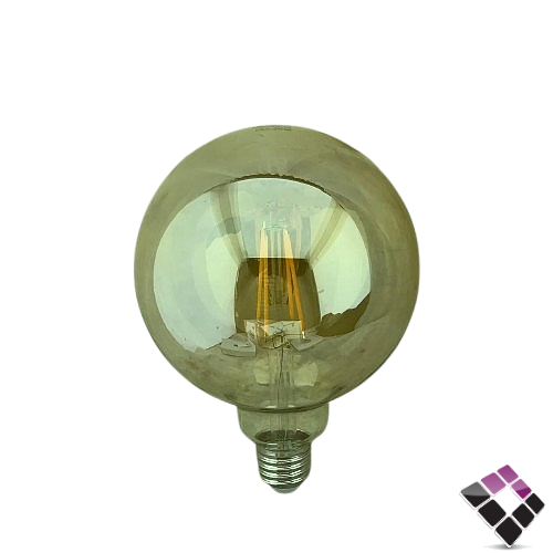 لمبة كروي LED عسلي موديل G125 فلمنت أعواد نيو باور MomaN سنة E27 اضاءة 2500K أصفر 7W