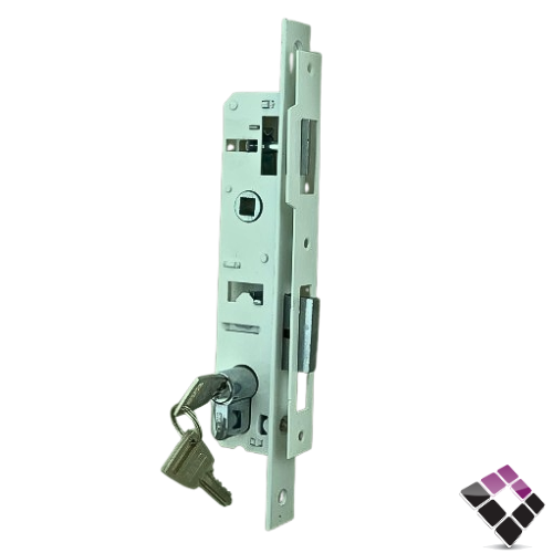 كالون باب المنيوم سكاب SKAB صيني لون أبيض مقاس 25 ملم مع قلب سلندر