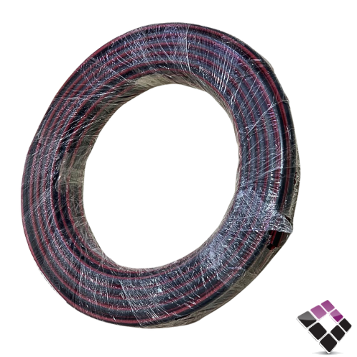 لي ماء مخطط احمر مع أسود سعودي خفيف طول 40 يارد مقاس 1/2"