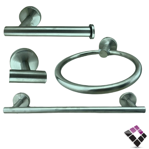 طقم اكسسوار عدد 4 قطع لون كروم PRIM صيني