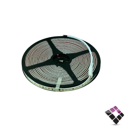 شريط زينة LED استريب STRIP عدسة نقاط SMD مباشر 120لمبة بالمتر بدون ترنس + شريط لاصق WONDE RFUL قص كل 10سم إضاءة 3000K أصفر لفة طول 10متر