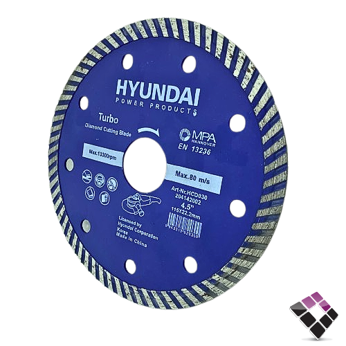 دسك صاروخ تيربو  قص  TURBO رخام HYUNDAI هونداي جرانيت  صيني أزرق 4.5" رقم 204142002