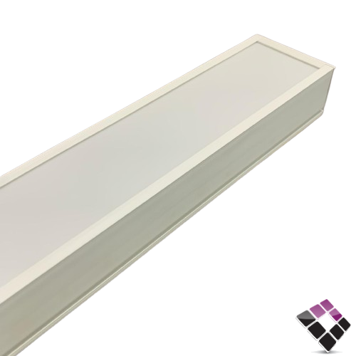 نجف لينير LED بغطاء LINEAR همر HUMMER جرم أبيض اضاءة 4000K كريمي مفرد مقاس  7سم×120سم 30W