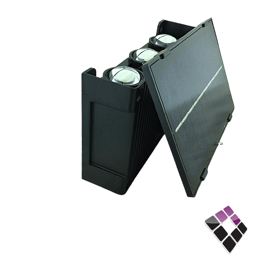 كشاف سور LED موديل ستارة 6 لمبة يعمل على الطاقة الشمسية SOLAR WATT صيني إضاءة أصفر 6W رقم HU-SA2424