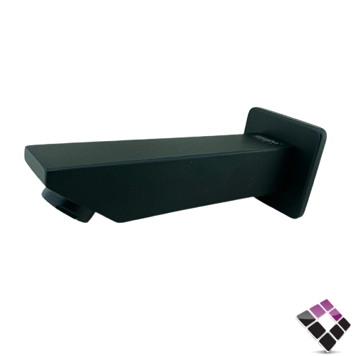 صباب ماء خلاط دفن مخفي 1 مخرج ZEGOR صيني نحاس مطلي سود مربع طول 14CM رقم WKC-065YB