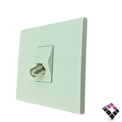 فيش دش أبيض عريض باناسونيك Pansonic (الضمان لدى الوكيل بعد فحصها )