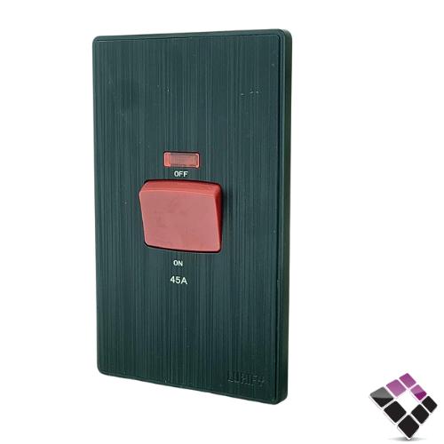 مفتاح مكيف LUXIFY صيني 7*14 لون أسود عريض م/ بيانو 45A رقم 23700013