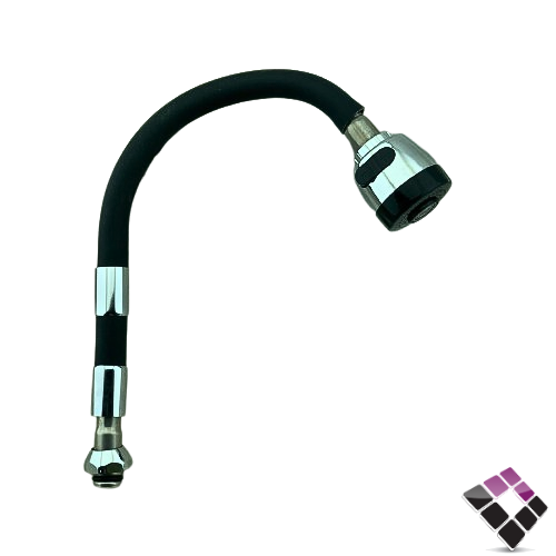 رقبة خلاط مجلى متحركة سلكون لون أسود صيني