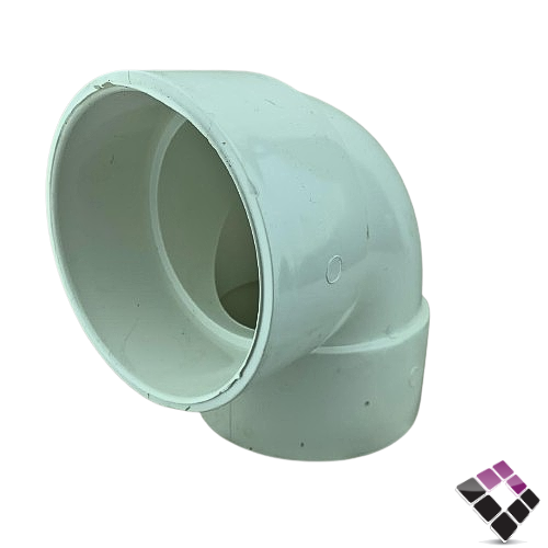 كوع زاوية 90 بلاستيك نبرو NEPROPLAST- NAMATأبيض ضغط 40 نبرو 4"