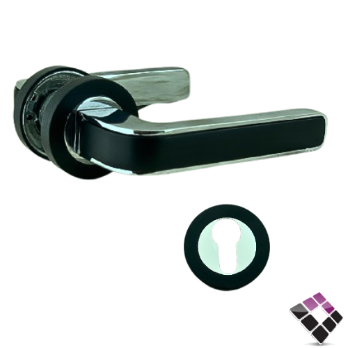 يد كالون مفصول لون أسود + فضي لماع + مطفي BIJOU بيجو صينى متحرك رقم 8040MBLACK/CP