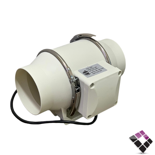 مروحة شفط سقف دكت مخفي نفاثة بلاستيك الرائد العربي AAL RAED مقاس 4"×40W رقم ZA-100