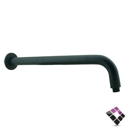 ماسورة ذراع طاسة خلاط دش دفن مخفي جداري أسود مدورة 40 سم MODERN الماني رقم P1101-R-B