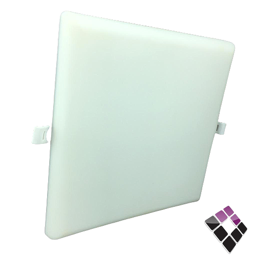 كشاف LED سبوت داخلي 8" الرائد العربي AL RAED صيني بنل مربع بارز إضاءة ثلاية الأبعاد 3D أصفر 36W