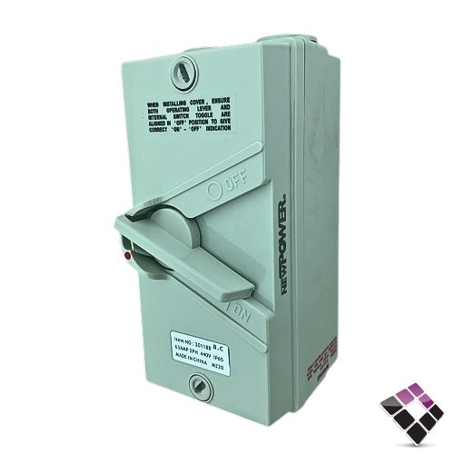 قاطع علبة بلاستيك NEW POWER صيني 2PH مقاس 63 أمبير رقم 201188