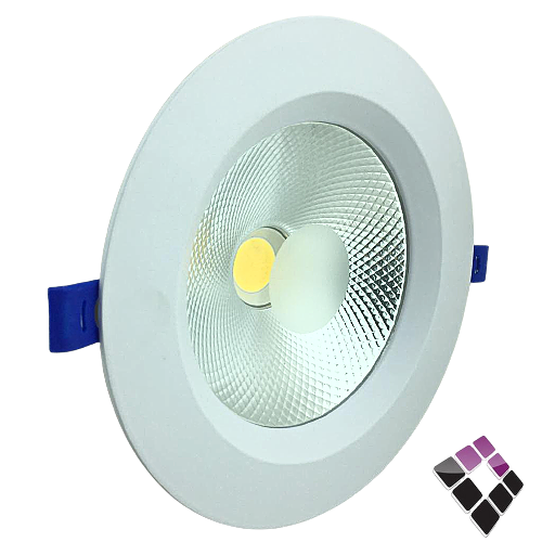 كشاف LED سبوت داخلي 6"× 16 سم LUXIFY صيني كوب عدسة COB إضاءة 4000K كريمي 15W