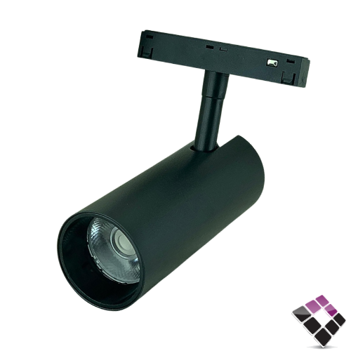 كشاف مجرى مغناطيس مجنتك موديل ترك لايت HIGH STARS جرم لون أسود 15CM إضاءة 4000K كريمي 20W رقم 2864