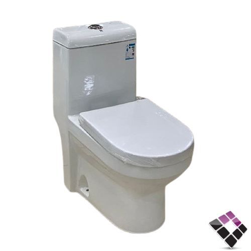 كرسي افرنجي ارضي RAVA صيني موديل كومباكت لون أبيض مقاس 25CM