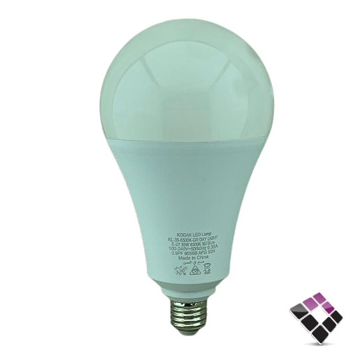 لمبة LED كروي كوداك KODAK صيني موديل SMD-A70 إضاءة أبيض 35W رقم KL-35-6500