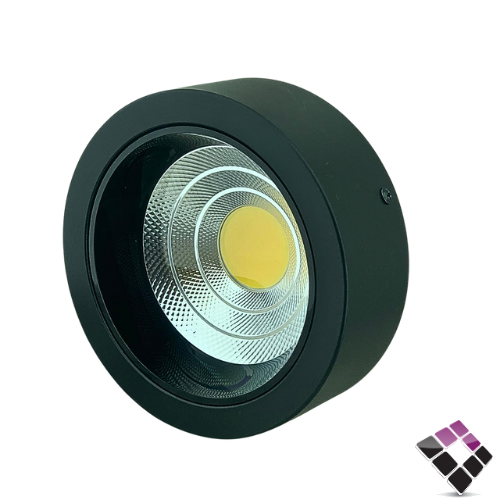 كشاف خارجي LED لطش مانع توهج جرم أسود / أسود عدسة كوب COB إضاءة 4000k كريمي TOPLR صيني 16 سم 20W