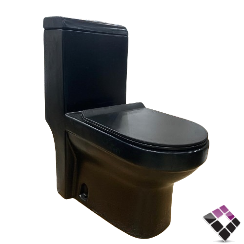 كرسى أفرنجى أرضي Orient Standard صيني لون أسود بيضاوي غطاء هيدروليك 25 سم رقم OS6171-BLACK