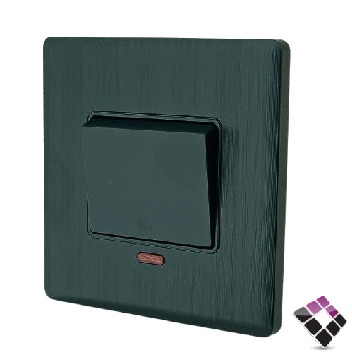 مفتاح سخان 20A موديل SLIM بيانو R.VISION الرائد العربي سعودي لون أسود رقم A2-B010-20