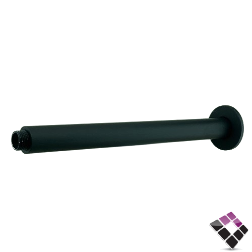 ماسورة ذراع طاسة خلاط دش دفن مخفي سقفي أسود مدورة 30 سم MODERN الماني رقم P1003-RB